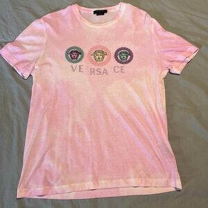 Versace Pink/Cream Short Sleeve Tee